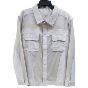 Disney Parks EPCOT Spaceship Earth reflective button-down jacket